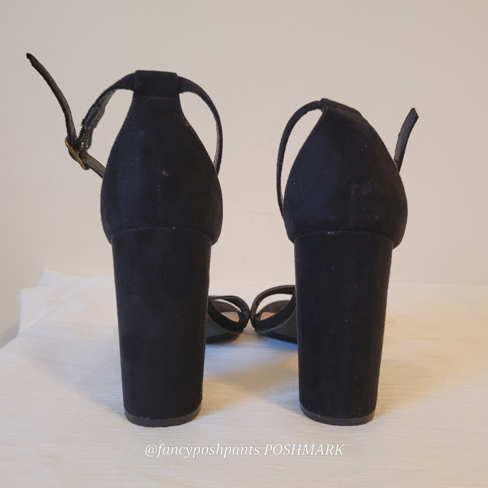 Chunky heel adjustable strap dressy sandal party prom dance shoe - Picture 12 of 17